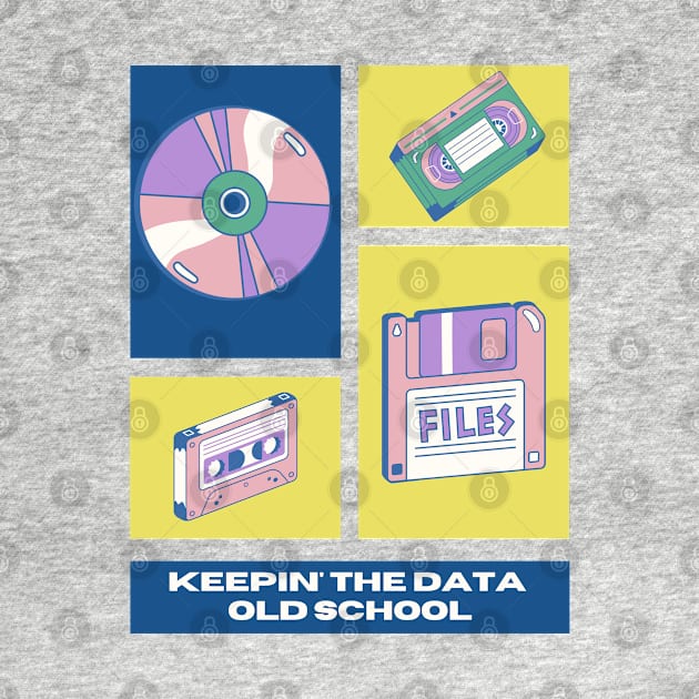 Keepin' The Data Old School (Retro Pink) | Geek Data Retro Design by GeekFlex